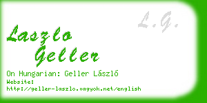 laszlo geller business card